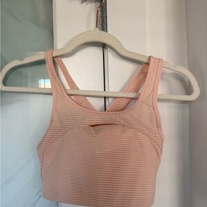 Women's Nike Pink Striped Sports Bra